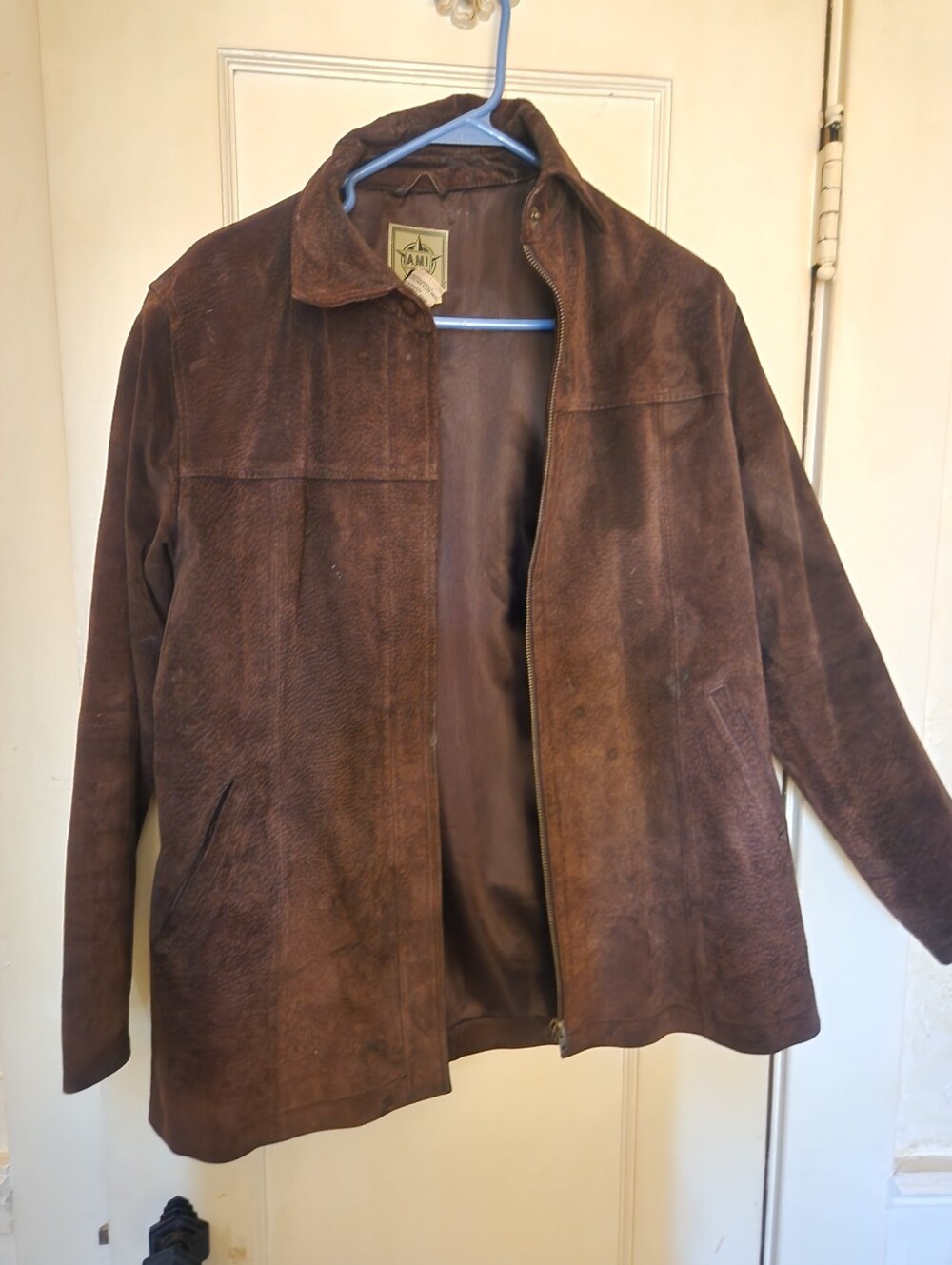 Brown Suede Leather Jacket